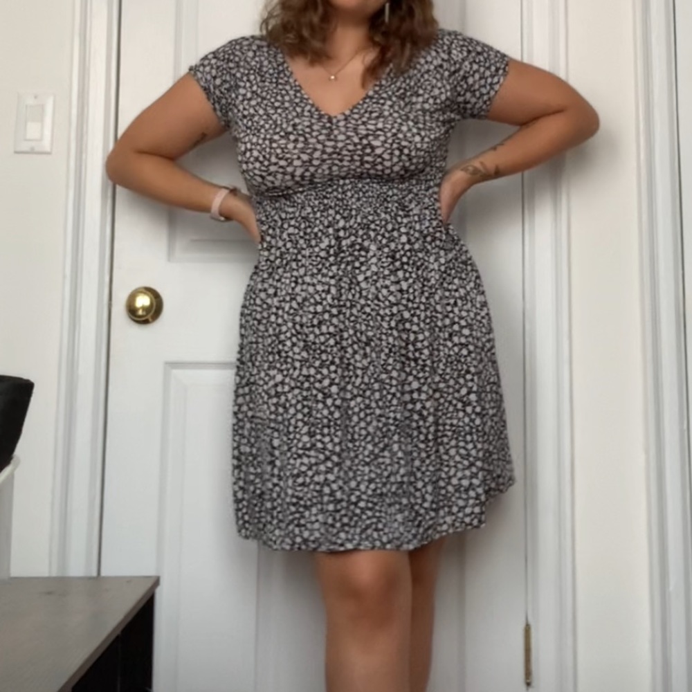 3/$12 Black and white dress